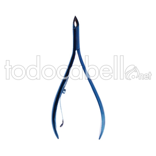 NIPPER FOR CUTICLE 10CM.TITANIUM BLUE