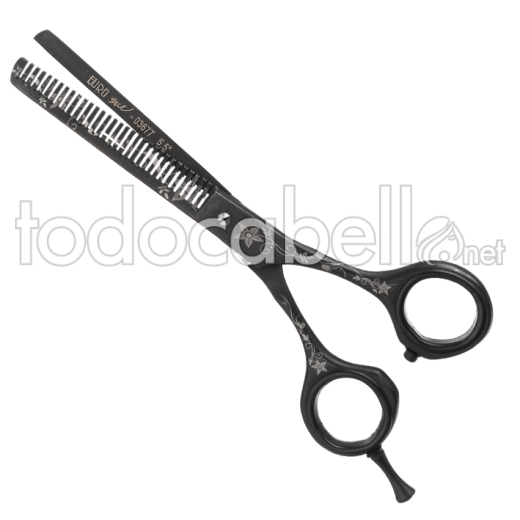 SCISSORS THINNING TITANIUM 5,5 DECOR.