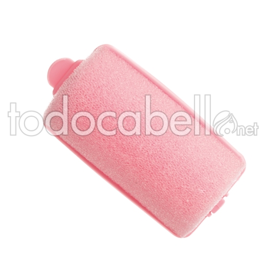 BAG  6 ROLLERS FOAM PINK 32 MM