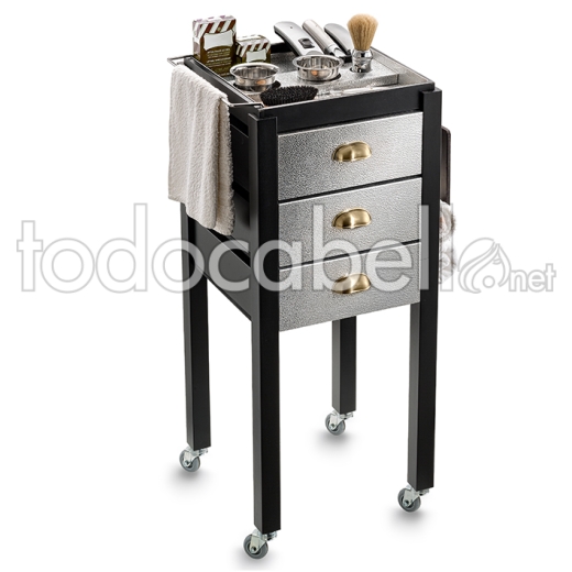 SILVER BARBER TROLLEY