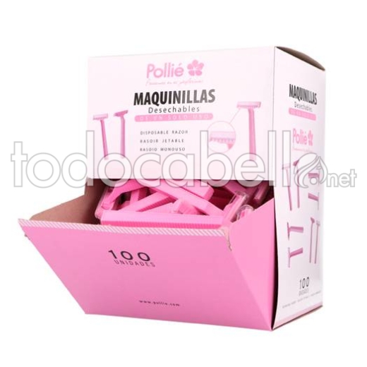 BOX 100 DISPOSABLE POLLIE SHAVING RASOR