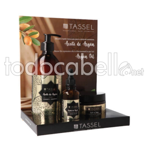 TASSEL ARGAN HAIR DISPLAYASSEL