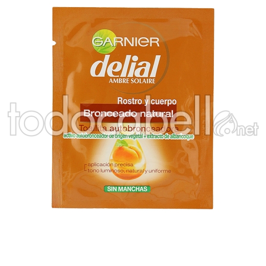 Garnier Bronceado Natural Toallitas Autobronceadoras Cara+cuerpo