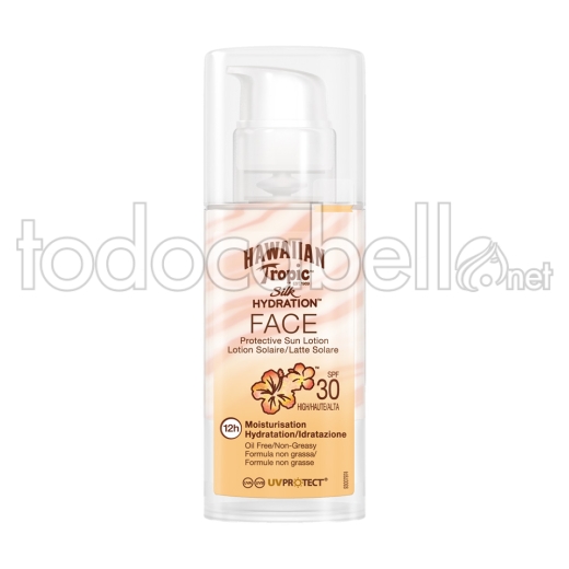 Hawaiian Tropic Silk Face Sun Lotion Spf30 50 Ml