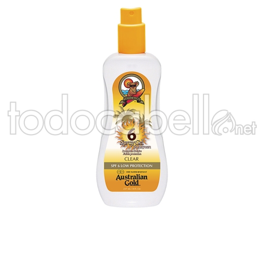 Australian Gold Sunscreen Spf6 Spray Gel 237 Ml