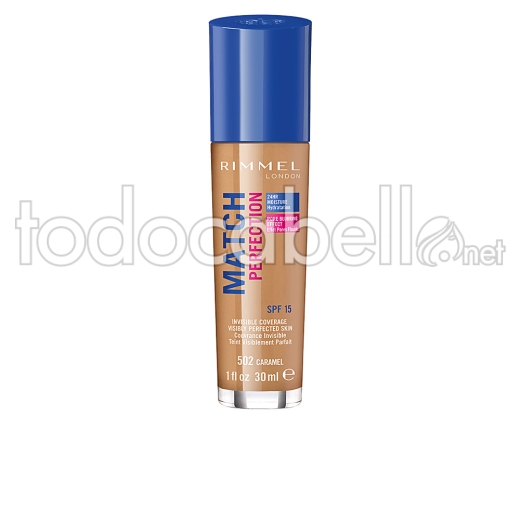 Rimmel London Match Perfection Foundation ref 502-caramel 30 Ml