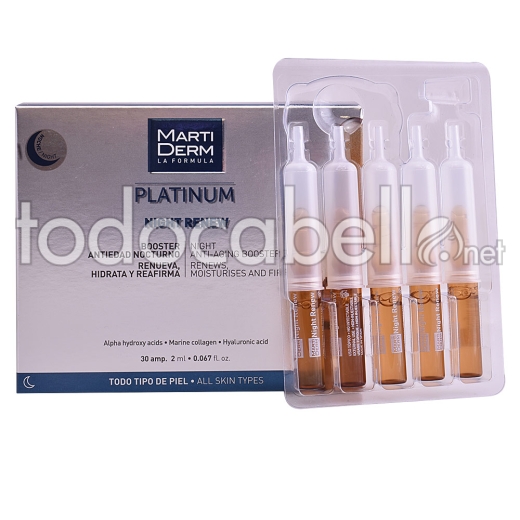 Martiderm Platinum Night Renew Ampoules 30 X 2ml