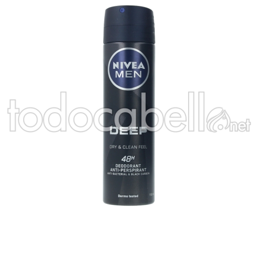 Nivea Men Deep Black Carbon Deo Vaporizador 150 Ml