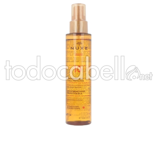 Nuxe Sun Huile Bronzante Visage Et Corps Spf10 Spray 150ml