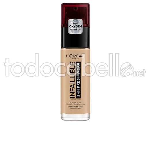 L'oréal Paris Infaillible 24h Fresh Wear Foundation ref 200-sable Doré 30 Ml