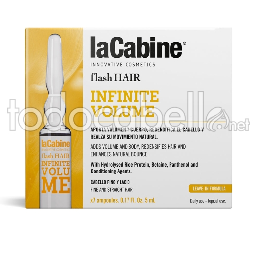 La Cabine Flash Hair Infinite Volume  7 X 5ml                   