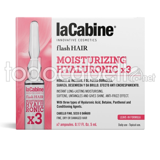 La Cabine Flash Hair Hidratante Hyalurónico 7 X 5ml              