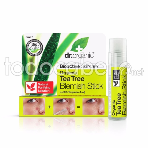 Dr. Organic Bioactive Organic Tea Tree Stick Para Acné 8 Ml