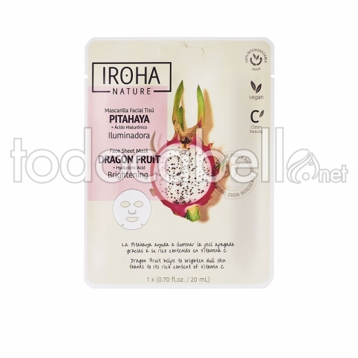 Iroha Nature Mask Dragon Fruit + Hyaluronic Acid 1 U