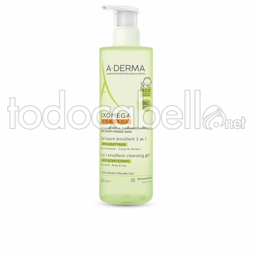 A-derma Exomega Control Gel Limpiador Emoliente 2en1 500 Ml