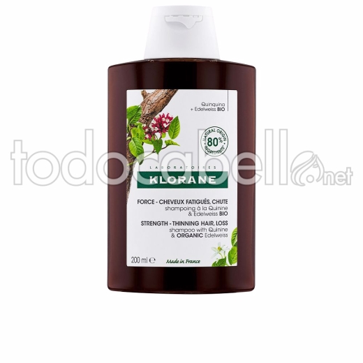 Klorane Fortificante & estimulante Champú A La Quinina Y Edelweiss Bio 200ml