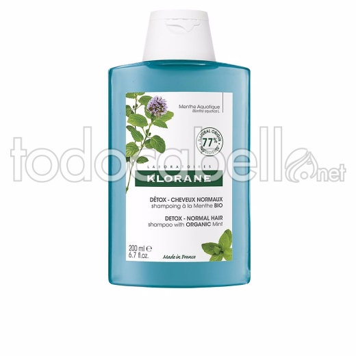 Klorane Detox Champú A La Menta Bio 200ml