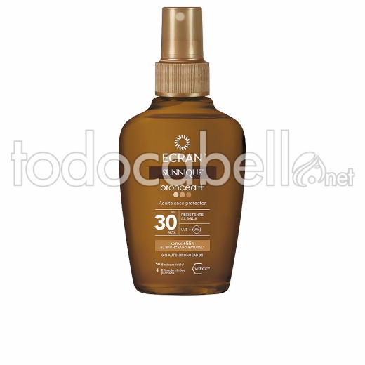 Ecran Ecran Sunnique Broncea+ Aceite Seco Vaporizador Spf30 100 Ml