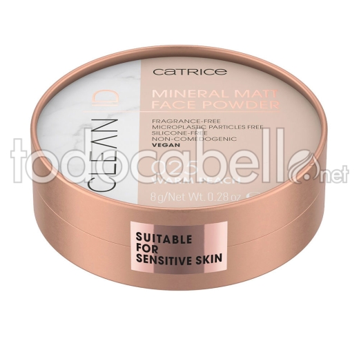 Catrice Clean Id Mineral Matt Face Powder ref 025-warm Peach