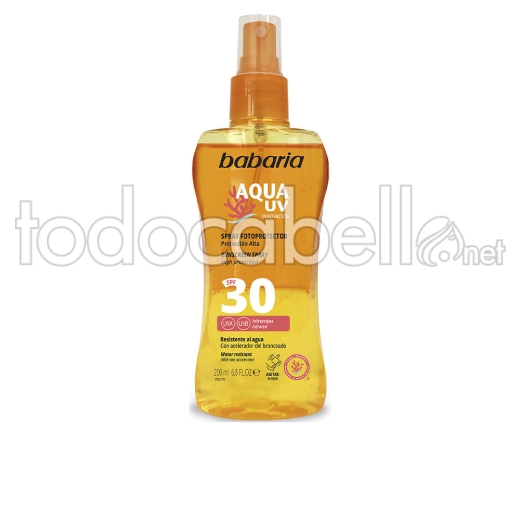 Babaria Solar Aqua Uv Spf30 Bifásico 200 Ml