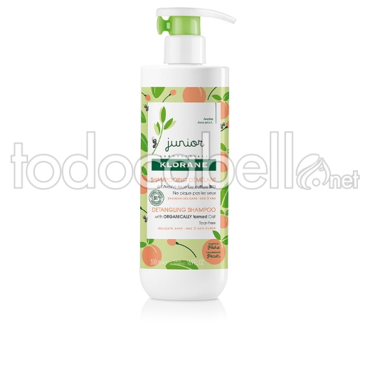 Klorane Junior Champú Desenredante Melocotón 500 Ml