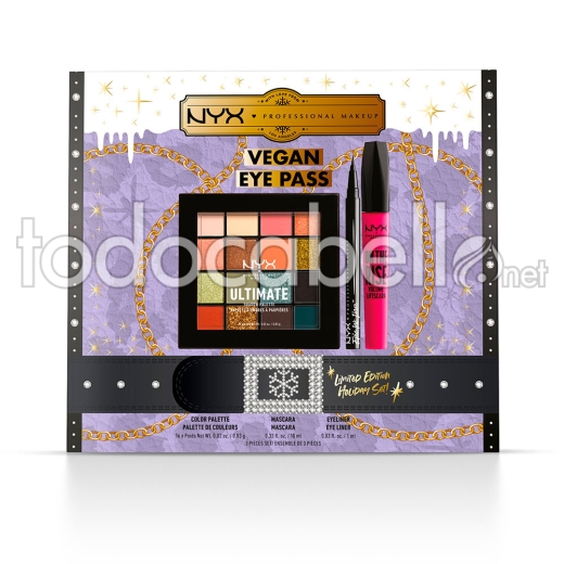 Nyx Professional Make Up Vegan Eye Pass Limited Edition Lote 3 Pz