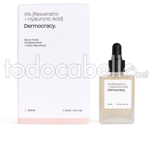 Dermocracy 5% [resveratrol + ácido Hialurónico] Sérum Facial 30 Ml