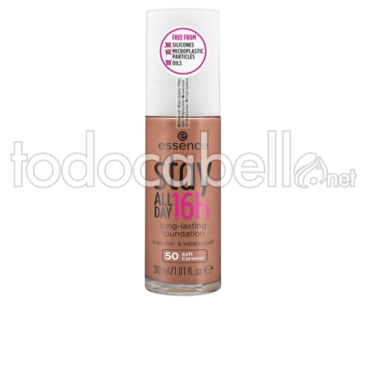 Essence Stay All Day 16h Base De Maquillaje De Larga Duración ref 50-soft Caramel 30 Ml