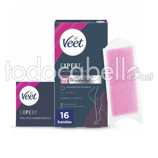 Veet Expert Corporal Bandas De Cera Piel Normal 16 U