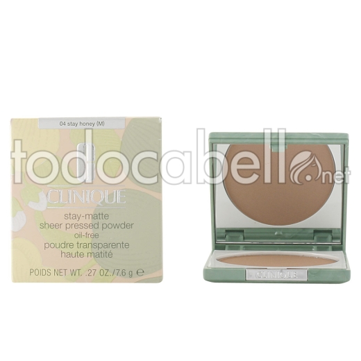 Clinique Stay Matte Sheer Powder ref 04-stay Honey 7.6 Gr