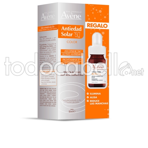 Avene Solar Antiedad Con Color Spf50+ Lote 2 Pz