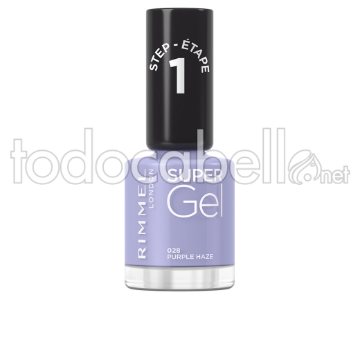 Rimmel London Super Gel Esmalte De Uñas #028-purple Haze 12 Ml