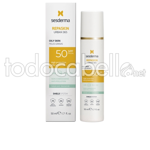 Sesderma Repaskin Urban 365 Fotoprotector Pieles Grasas Spf50 50 Ml