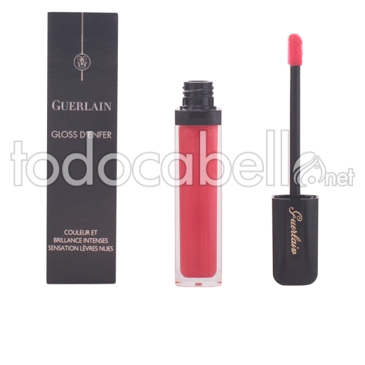 Guerlain Gloss D'enfer ref 420-rouge Shebam 7.5 Ml