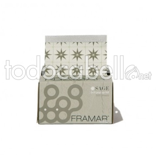 Framar Papel Aluminio Precortado 500 láminas Neutrals