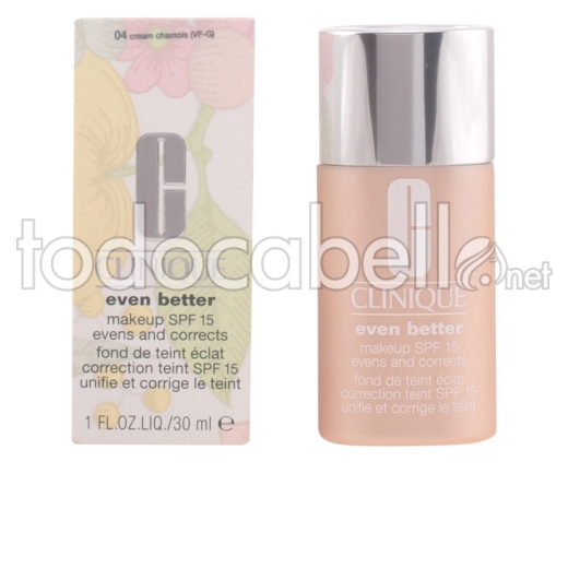 Clinique Even Better Fluid Foundation ref 04-cream Chamois 30 Ml