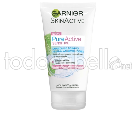 Garnier Pure Active Sensitive Skin Cleansing Gel 150ml