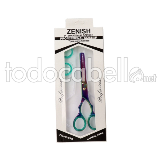 Zenish Tijera Profesional Metal Multi Dentada  6"