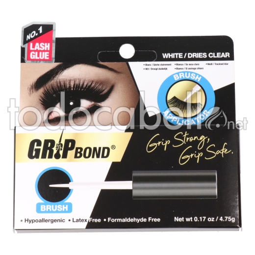 Ebin New York Grip Bond Eyelash Adhesive 5g White Brush 75 Gr