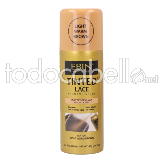 Ebin New York Tinted Lace Light Warm Brown Spray 80 Ml