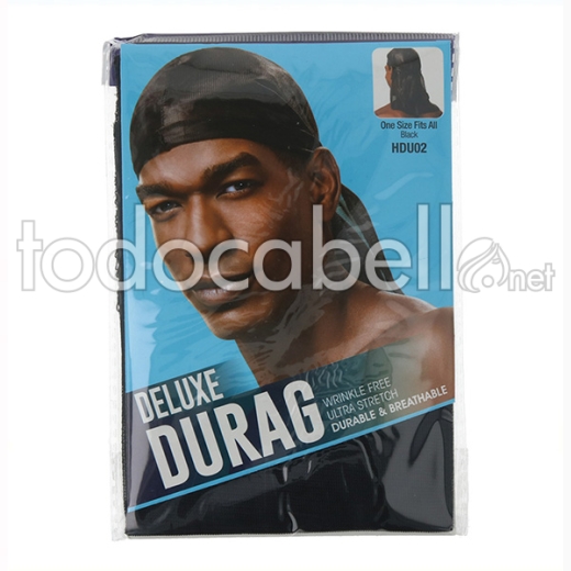 Beauty Town Red Cool & Sleek Deluxe Durag Negro (hdu02)