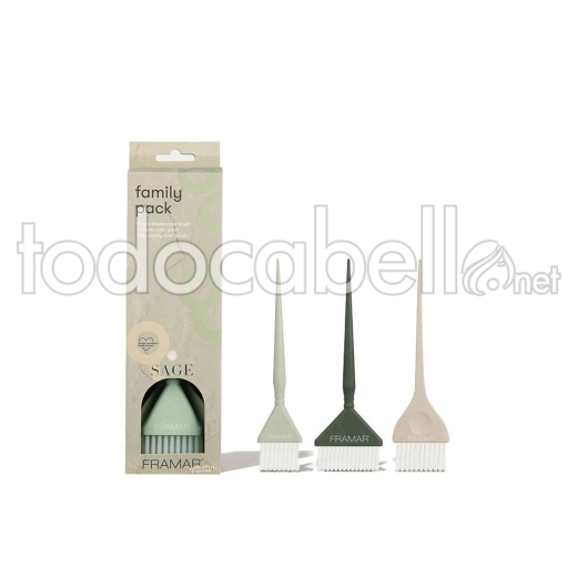 Framar Pack 3 Paletinas Neutrals Sage