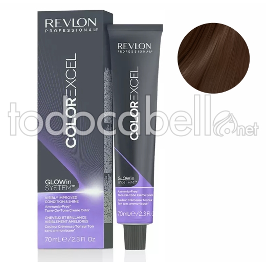 Revlon Dye Revlonissimo Color Excel 5.34 Light Brown Copper Gold 70ml