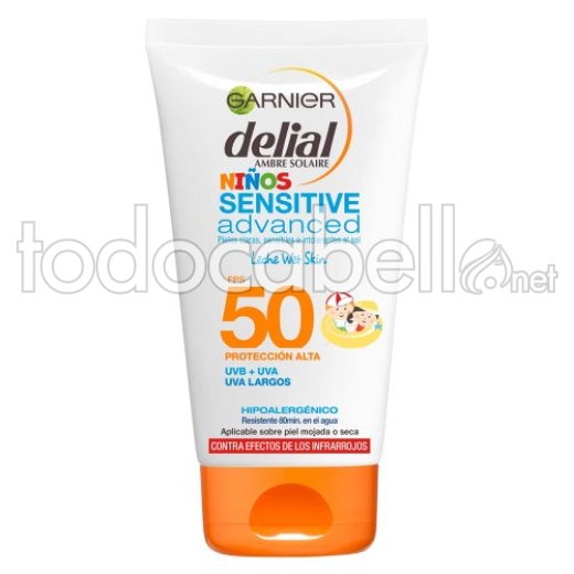 Garnier Niños Wet Skin Sensitive Advanced Spf50 150 Ml