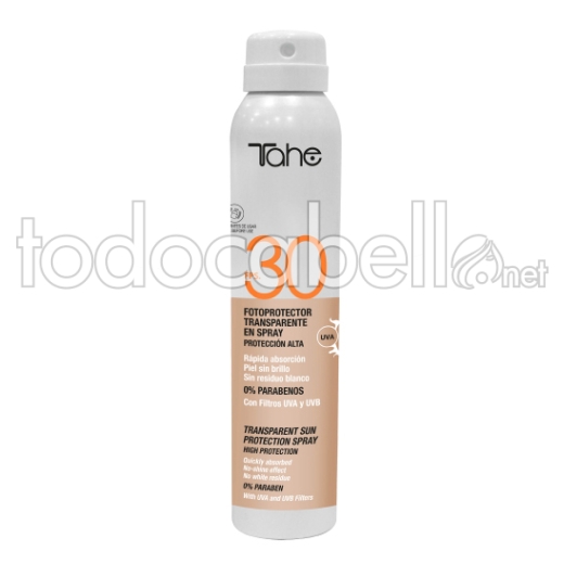 Tahe Fotoprotector transparente en spray fps30 200ml