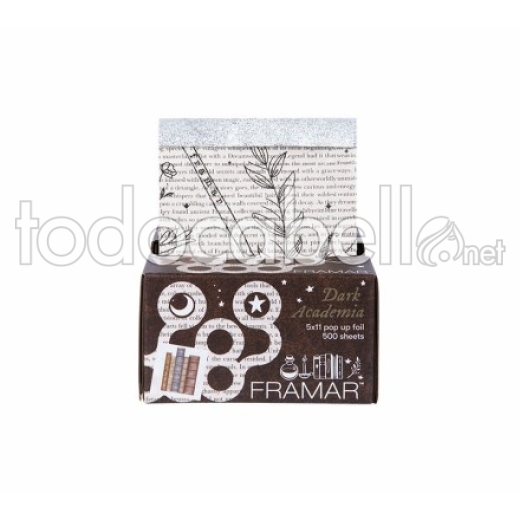 Framar Papel Aluminio Precortado 500 láminas Dark Academia