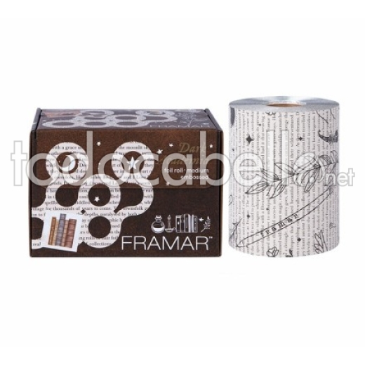 Framar Papel Aluminio Rollo Mediano Grabado Dark Academia