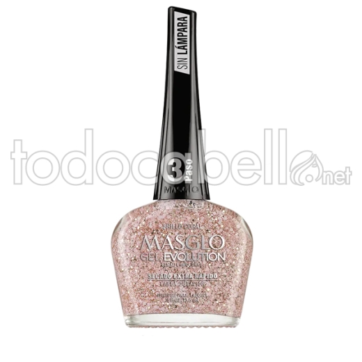 Masglo Esmalte Particulas Gel Evolution BRILLO CORAL 13,5ml