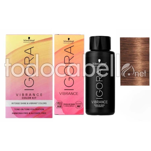 Schwarzkopf Demi-Permanent Dye Igora Vibrance 7-57 Blonde Golden Medium Copper 60ml