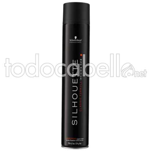 Schwarzkopf Silhouette Hairspray Pure.  Extra Strong Fixing Lacquer 750ml.